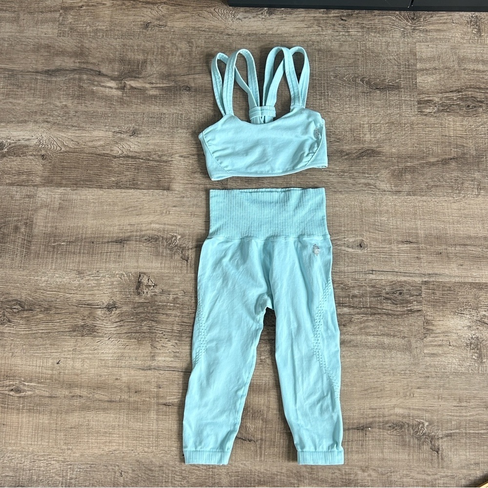 FP Movement Free People Cropped Leggings Sports Bra Set XS